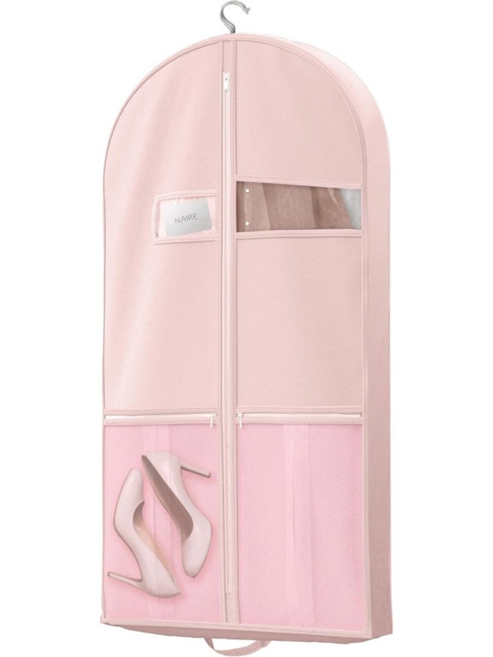 Travel Garment Bag 43" with Zipper Pocket - Heavy Duty Suit & Dress Carrier
